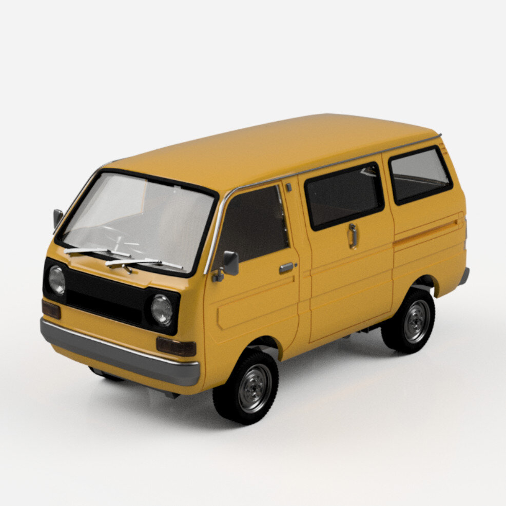 1/24スケール 国内軽ワゴン車モデルキット