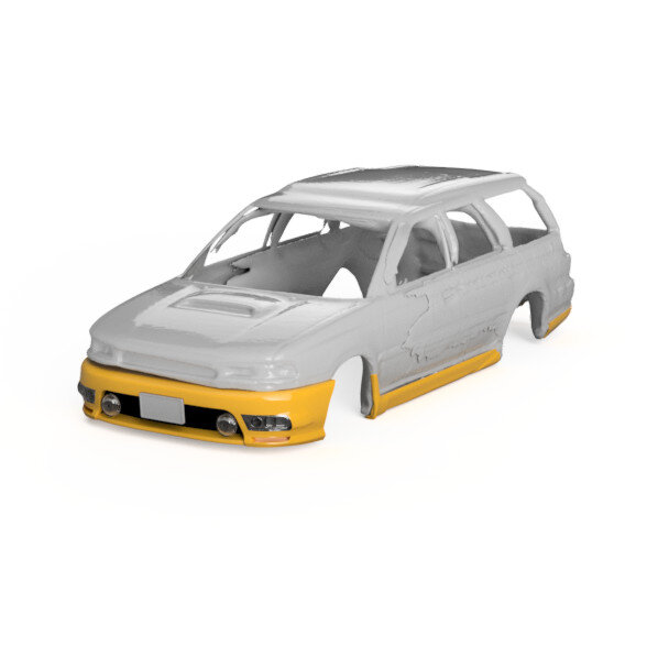 1/24スケール ワゴン車ボディ エアロパーツ装着例